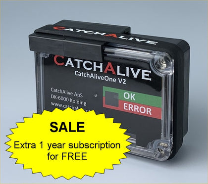 1 x Trap Alarm CatchAliveOne V2 (4G/5G) for Live Animal Trap incl. 1 year subscription